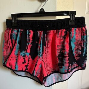 Fabletics Pink and Black Athletic Shorts
